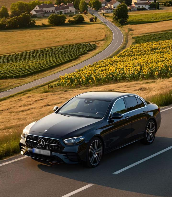Mercedes classe E pour déplacement longue distance Honfleur